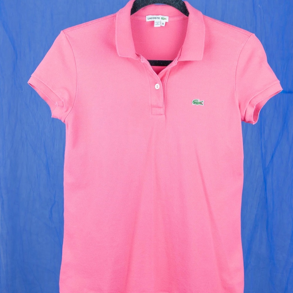 Pink Lacoste Polo